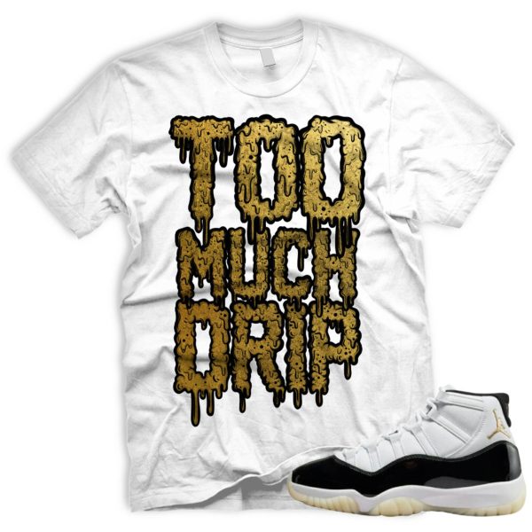 DRIP T Air J 11 Gratitude DMP Retro White Black Metallic Gold 2023 Jezsport.com