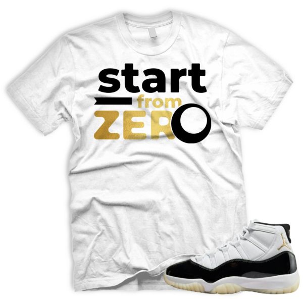 FROMZERO T Air J 11 Gratitude DMP Retro White Black Metallic Gold 2023 Jezsport.com