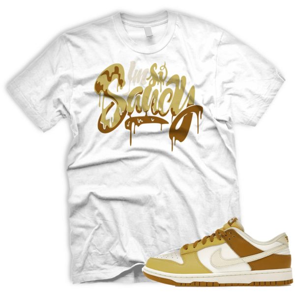 SAUCY T Shirt To Match Dunk Low SB Wmns Bronzine Saturn Gold Sail Coconut Milk Jezsport.com