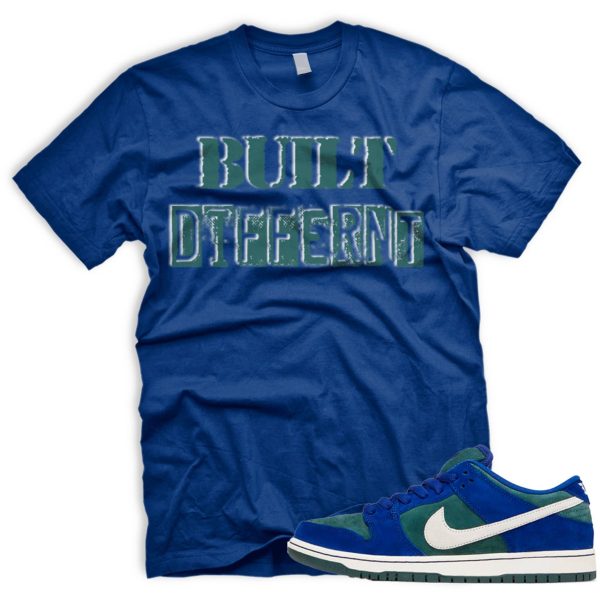 BUILTDIFF T SB Dunk Low Deep Royal Blue Vintage Green Sail Jezsport.com