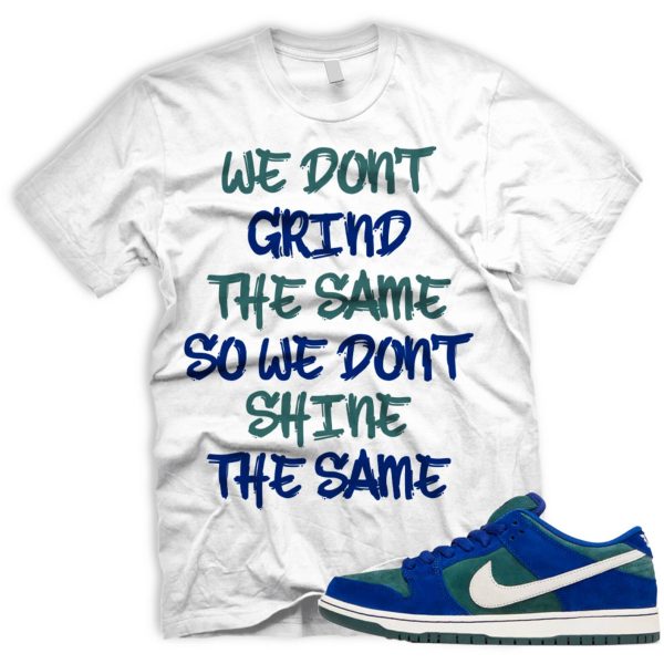 GRNDDIFF T SB Dunk Low Deep Royal Blue Vintage Green Sail Jezsport.com