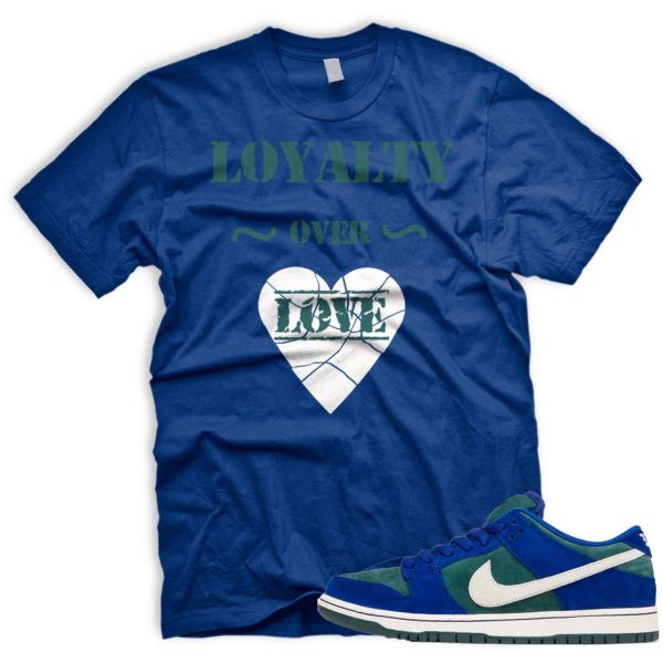 LOVERL T SB Dunk Low Deep Royal Blue Vintage Green Sail Jezsport.com