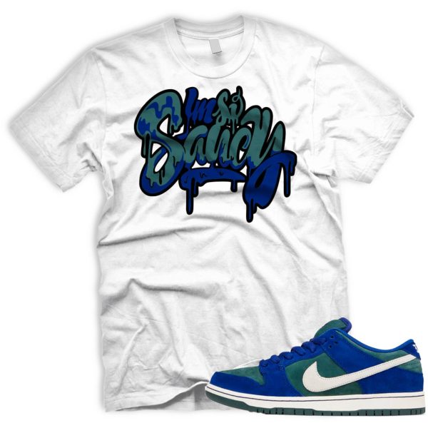 SAUCY T SB Dunk Low Deep Royal Blue Vintage Green Sail Jezsport.com