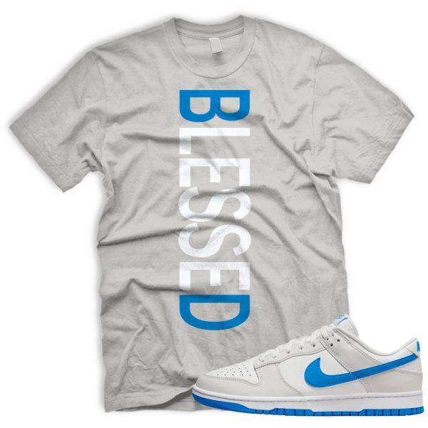 BLESSEDVERT T SB Dunk Low Photo Blue Summit White Platinum Tint Jezsport.com