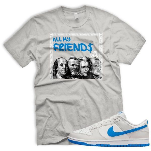 FRNDS T-shirt Match SB Dunk Low Photo Blue Summit White Platinum Tint Jezsport.com