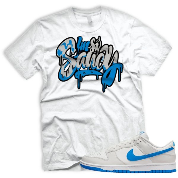 SAUCY T Shirt To Match SB Dunk Low Photo Blue Summit White Platinum Tint Jezsport.com