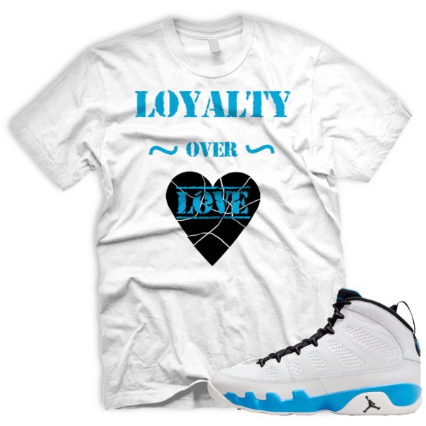 LOVERL T-shirt To Match Air J 9 Retro Powder Blue Summit White Black 2024 Jezsport.com