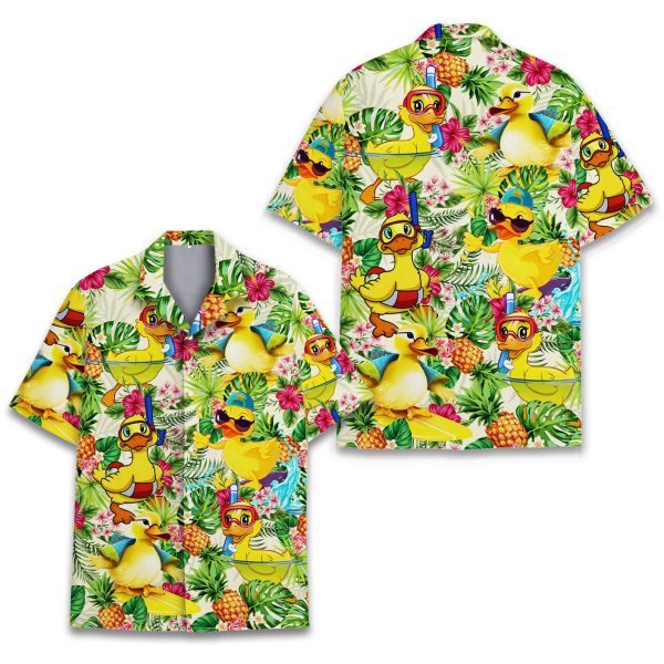 Tropical Duck Hawaiian Shirt, Summer For Men and Women Jezsport.com