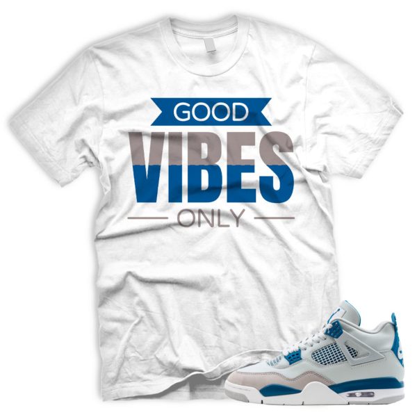 GVIBES Air J 4 Industrial Blue White Neutral Grey Industrial Blue 2024 Match T Military Blue AJ Jezsport.com