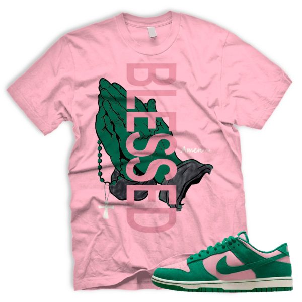 BLSSDHNDS Medium Soft Pink Malachite Dunk Low Retro Match T Jezsport.com