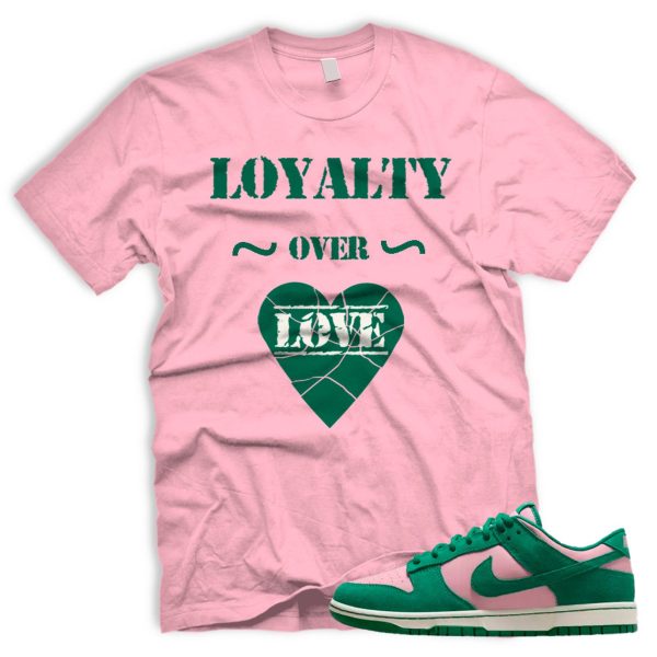 LOVERL Medium Soft Pink Malachite Dunk Low Retro Match T Jezsport.com