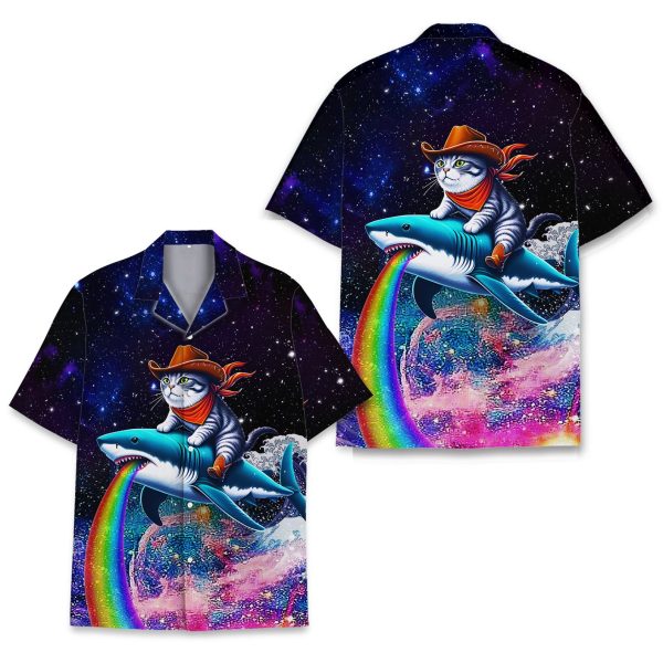 Galaxy Cat Hawaiian Shirt, Summer For Men and Women Jezsport.com