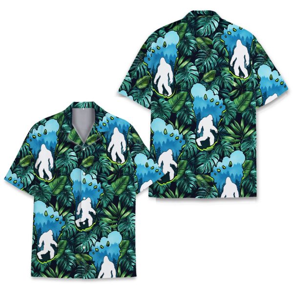 Tropical Bigfoot Hawaiian Shirt, Summer For Men and Women Jezsport.com