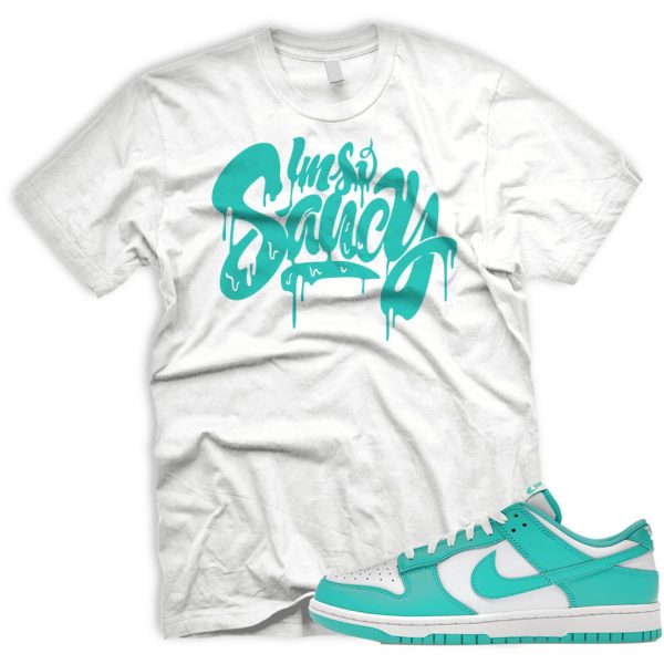 SAUCY Shirt Match Dunk Low Clear Jade White Jezsport.com