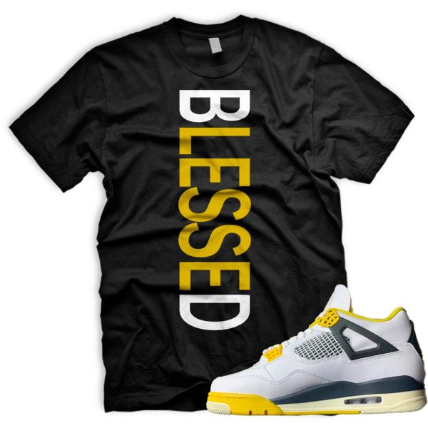 BLSSD Air J 4 Vivid Sulfur White Coconut Milk Anthracite Black Match T Jezsport.com