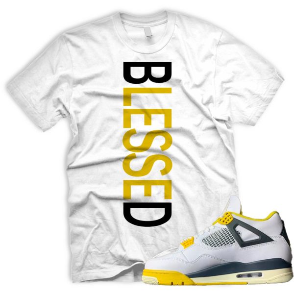 BLSSD Air J 4 Vivid Sulfur White Coconut Milk Anthracite Black Match T Jezsport.com