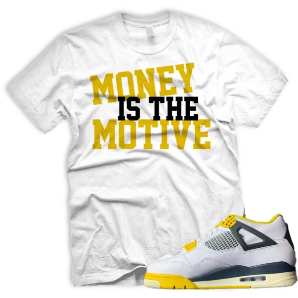 MONEY Air J 4 Vivid Sulfur White Coconut Milk Anthracite Black Match T Jezsport.com