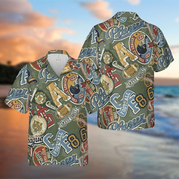 College American Football Team Vintage Hawaiian Shirt, Summer Shirt For Men and Women Jezsport.com