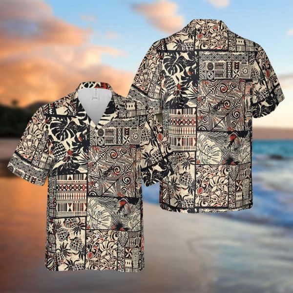 Hibiscus And Tribal Summer Trip Hawaiian Shirt, Summer Shirt For Men and Women Jezsport.com