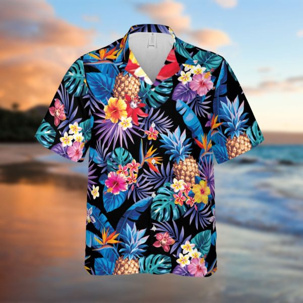 Tropical Flowers Summer Family Hawaiian Shirt, Summer Shirt For Men and Women Jezsport.com