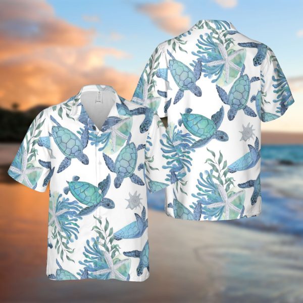 Turtles Beach Hawaiian Shirt, Summer Shirt For Men and Women Jezsport.com