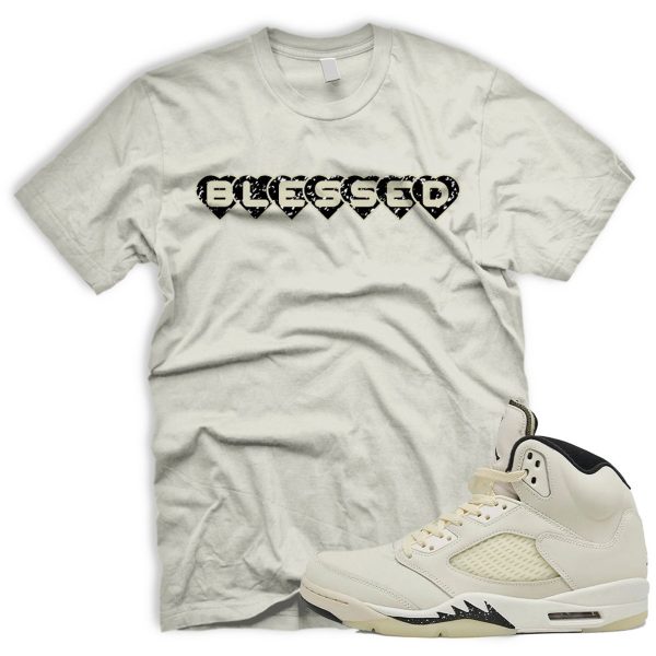 BLSSDHRTS Tshirt Match Air J 5 Retro SE Sail Orewood Brown Black Coconut Milk Jezsport.com