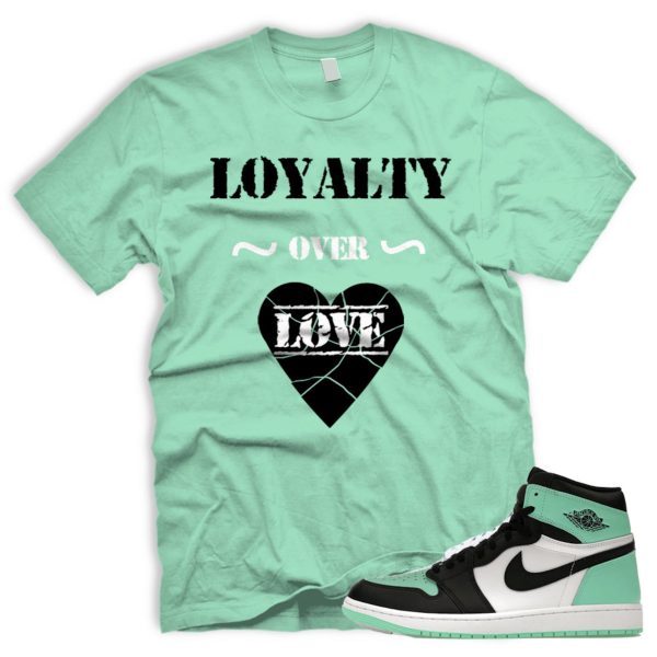 LOVERL T Shirt To Match Air J 1 Green Glow OG Retro High Black White 2024 AJ 1 Jezsport.com