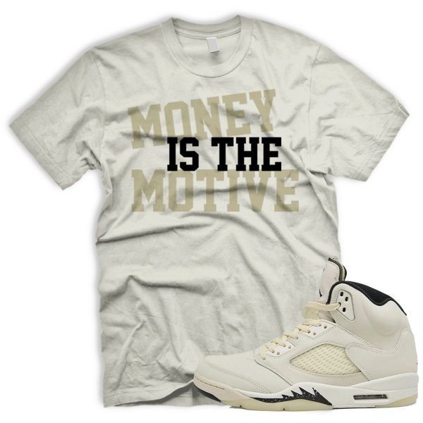 MONEY Tshirt Match Air J 5 Retro SE Sail Orewood Brown Black Coconut Milk Jezsport.com