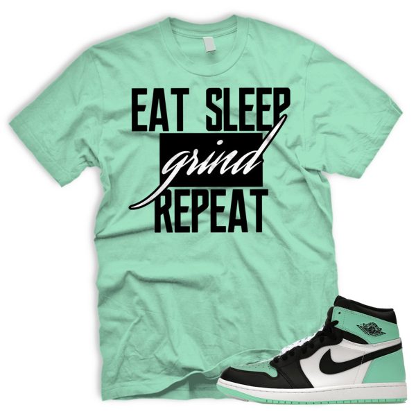 OGGRND Air J 1 Green Glow OG Retro High Black White 2024 AJ 1 Tshirt Match Sneaker Jezsport.com