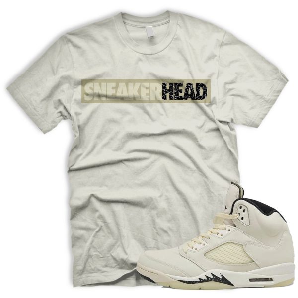 SNHD Air J 5 Retro SE Sail Orewood Brown Black Coconut Milk T-Shirt Match Sneaker Jezsport.com