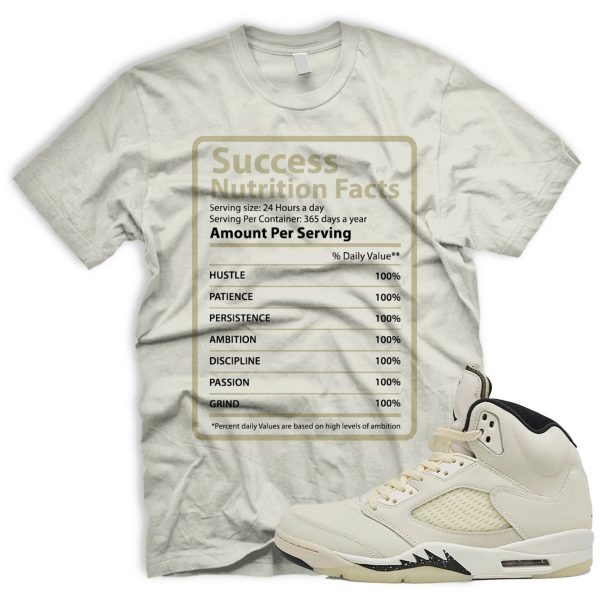 SCCSS Air J 5 Retro SE Sail Orewood Brown Black Coconut Milk T-shirt Match Sneaker Jezsport.com