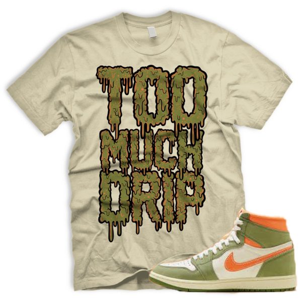 DRIP Craft Celadon 1 High OG Sky J Light Olive Bright Mandarin Coconut Milk T Shirt Match Jezsport.com