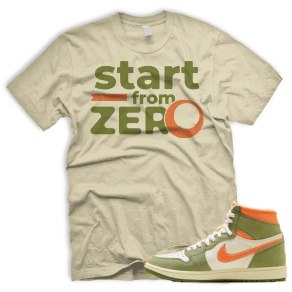 FROM ZERO Craft Celadon 1 High OG Sky J Light Olive Bright Mandarin Coconut Milk T Shirt Match Jezsport.com