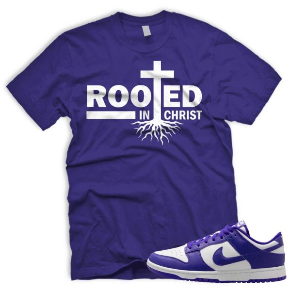 ROOTED T to Match Retro Dunk Low White Concord Gs Jezsport.com