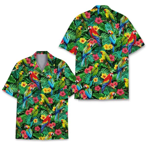 Tropical Parrot Hawaiian Shirt, Summer For Men and Women Jezsport.com