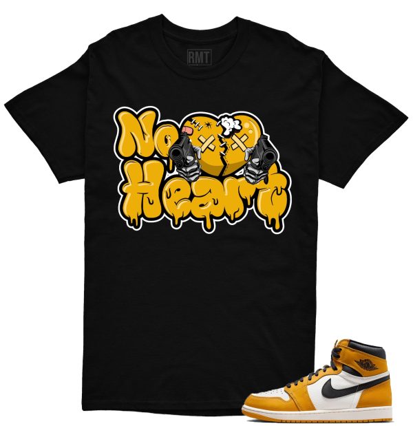 Jordan 1 Yellow Ochre Matching Shirts, No Heart Tee Match Yellow Ochre 1s Jezsport.com