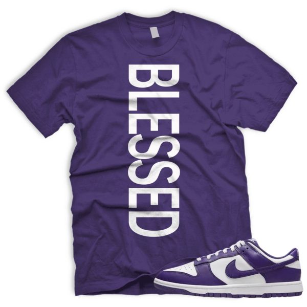 BLSSD Dunk Low Championship Court Purple White Match T Jezsport.com