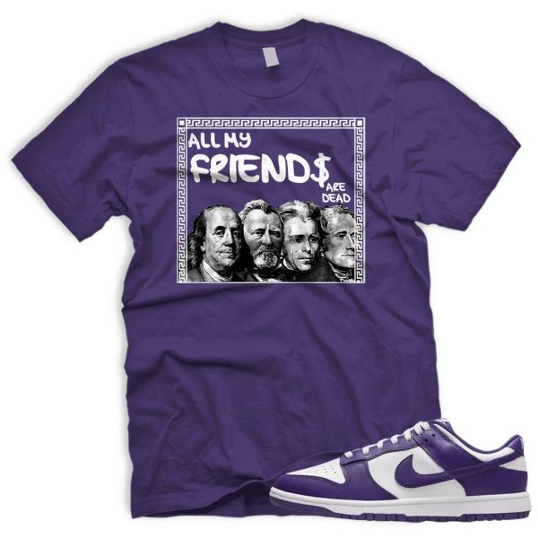 FRNDS Dunk Low Championship Court Purple White Match T Jezsport.com