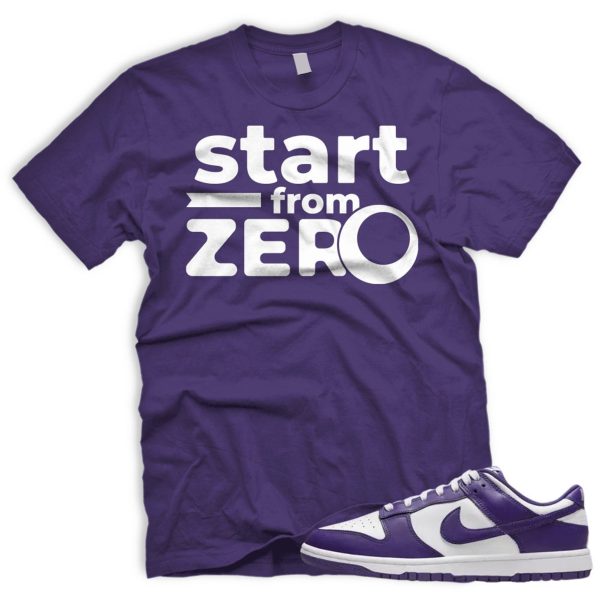 FROMZERO Dunk Low Championship Court Purple White Match T Jezsport.com