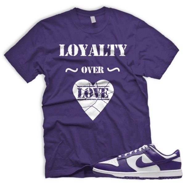 LOVERL Dunk Low Championship Court Purple White Match T Jezsport.com