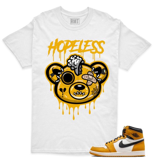 Jordan 1 Yellow Ochre Matching Shirts, Hope less Tee Match Yellow Ochre 1s Jezsport.com