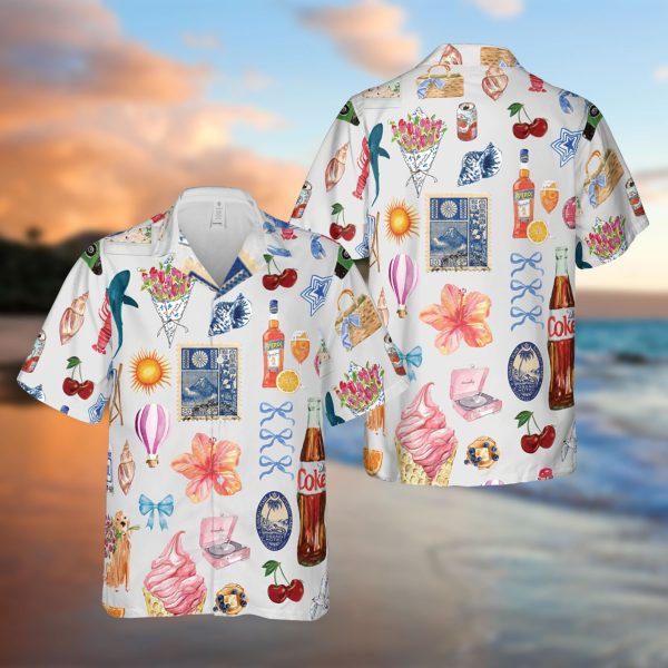 Tropical Vacation Aloha Shirt, 80s 90s Retro Styles Hawaiian Shirt, Summer Shirt For Men and Women Jezsport.com