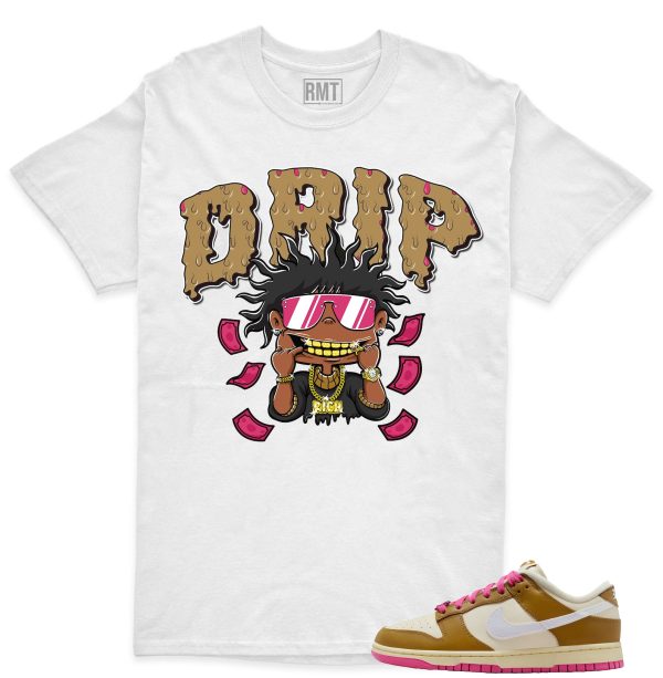 Dunk Bronzine Playful Pink Coconut Milk Match Drip Shirt Jezsport.com