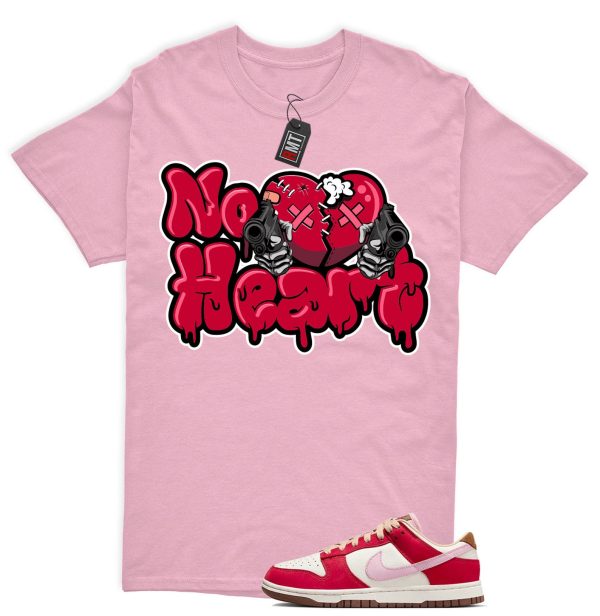 Dunk Bacon Low PRM Sport Red Sheen Sail Medium Brown White Matching Shirt "No Heart" Jezsport.com