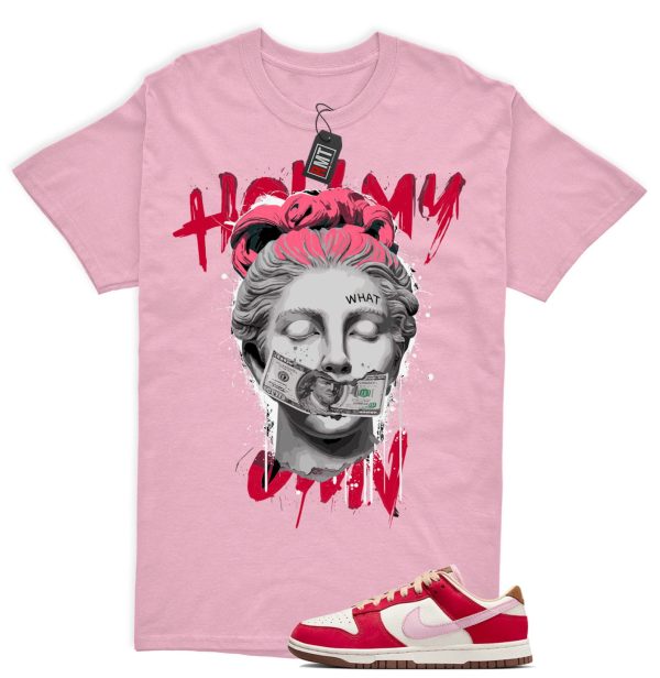 Dunk Bacon Low PRM Sport Red Sheen Sail Medium Brown White Matching Shirt "Hold my Own" Jezsport.com