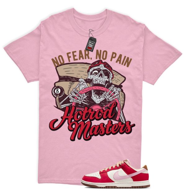 Dunk Bacon Low PRM Sport Red Sheen Sail Medium Brown White Match Shirt "No Pain" Jezsport.com