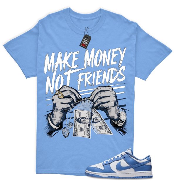 Dunk Polar Blue White Winter Low Match Shirt "Make Money" Jezsport.com