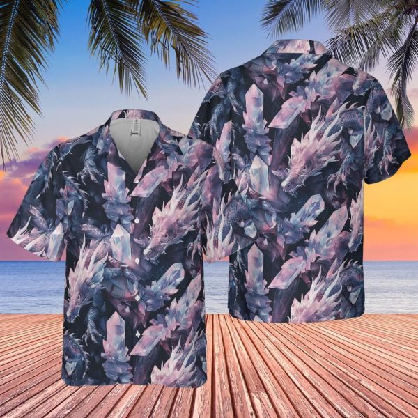 Crystal Dragon Hawaiian Shirt, Summer For Men and Women Jezsport.com