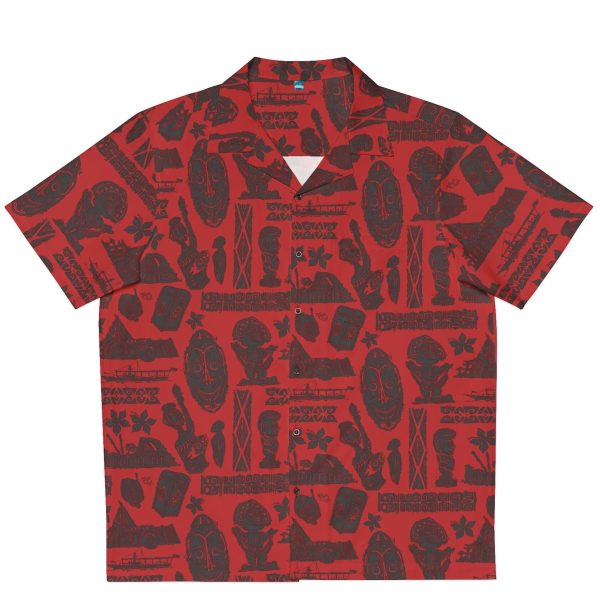 Red Polynesian Resort Hawaiian Shirt, Summer Shirt For Men and Women Jezsport.com