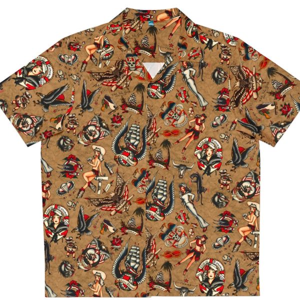 Brown Tahiti Felix 75th Anniversary Hawaiian Shirt, Summer Shirt For Men and Women Jezsport.com